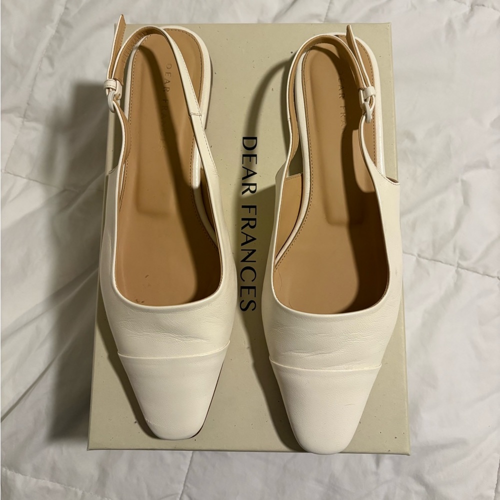 Dear Frances Tia with Toe - Cap in White